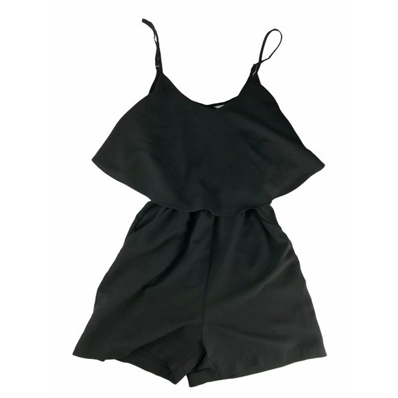JUNK Brand Size Women's XS Black Romper Shorts - Picture 3 of 9